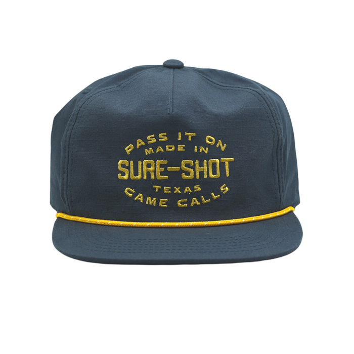 Image of 5 Panel Rope Hat-Pass it On Logo