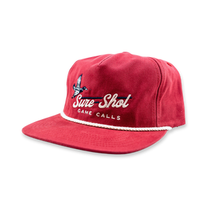 5 Panel Rope Hat- Crimson